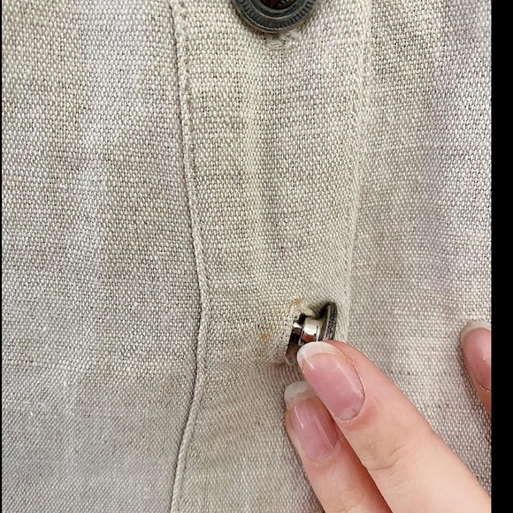 Vintage Linen Midi Skirt - Picture 9 of 10